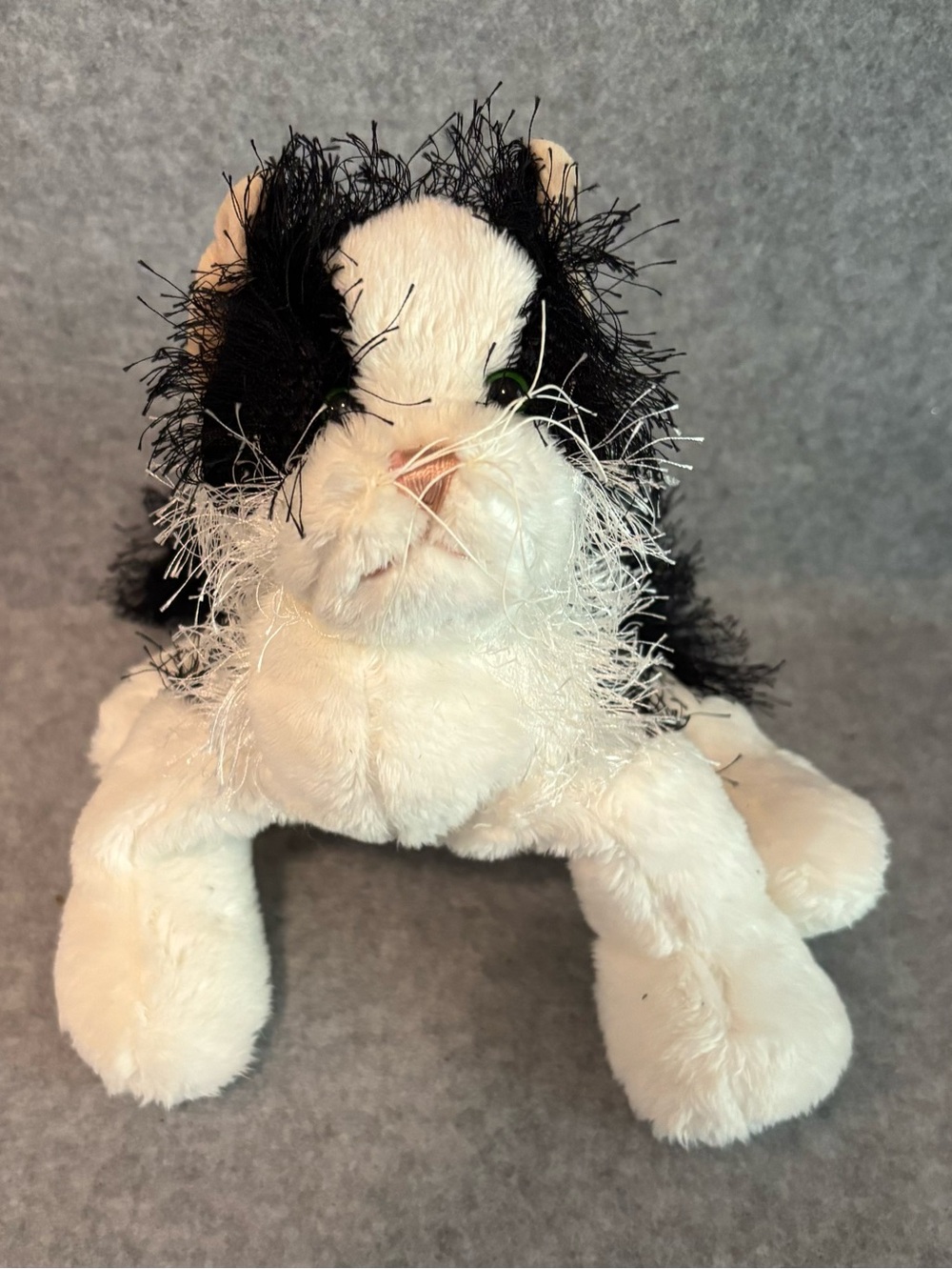 Webkinz Black and White Cat HM016 Plush Stuffed Animal No Code Ganz